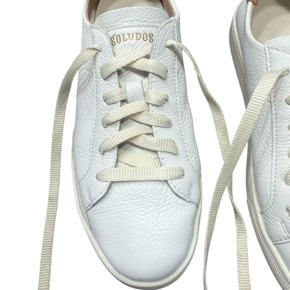 Soludos Ibiza Classic Leather Sneakers – Oasis White (Size 8) - Picture 3 of 16